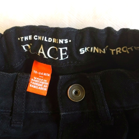 children's place skinny black denim jeans 18-24 months unisex baby - Picture 4 of 6